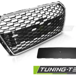 GRILĂ SPORT CROMĂ NEGRU pentru AUDI A4 B9 2015-2019 Cel mai vândut