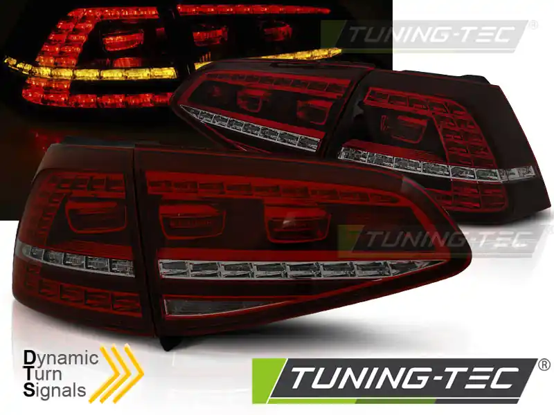 Reducere extra SPATE LED SPORT RED SMOKE SEQ pentru VW GOLF 7 2013-2017