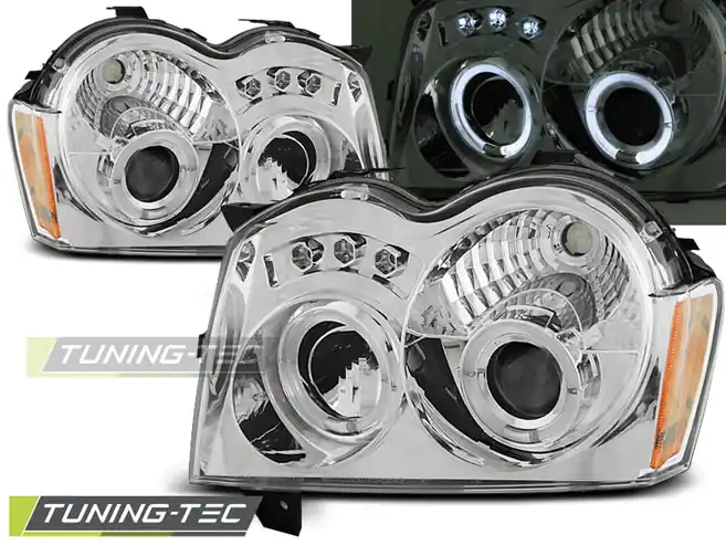 CHRYSLER JEEP GRAND CHEROKEE 2005-2008 ANGEL EYES CROMAT Preferatul clienților