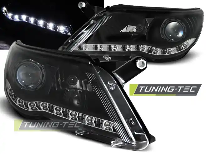 Ofertă exclusivă FARURI DAYLIGHT BLACK pentru VW TIGUAN 10.2007-2011