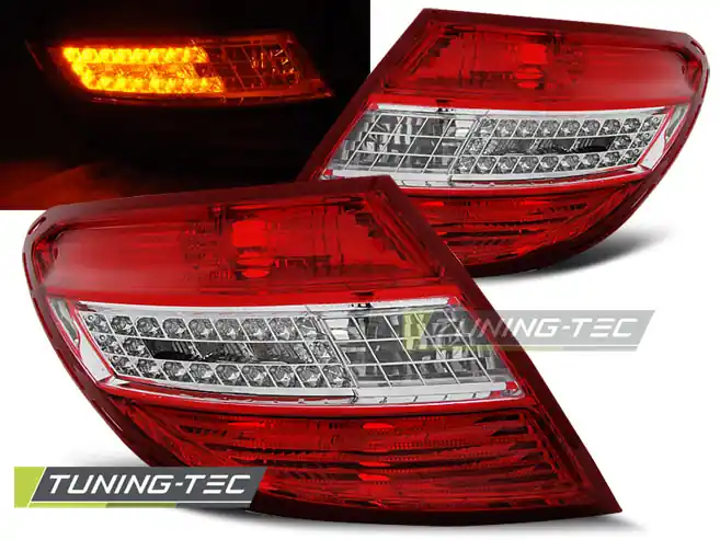 SPATE LED ROȘU ALB pentru MERCEDES C-KLASA W204 SEDAN 2007-2010 Reducere de preț