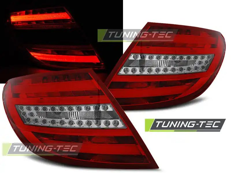 Chilipir LAMPURI SPATE BARĂ LED ROȘU ALB pentru MERCEDES C-KLASA W204 SEDAN 2007-2010