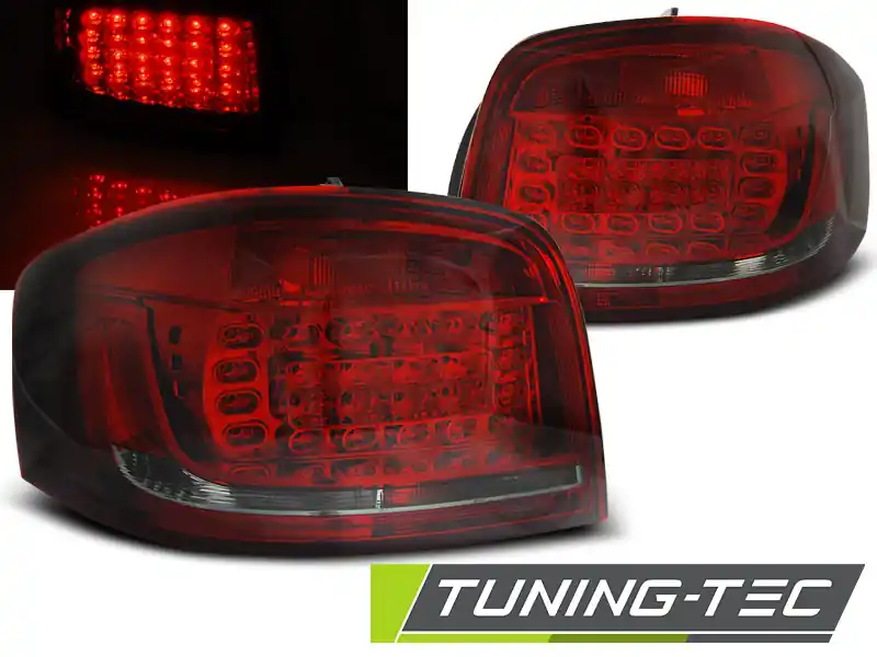 Popular SPATE LED ROȘU FUM pentru AUDI A3 2008-2012