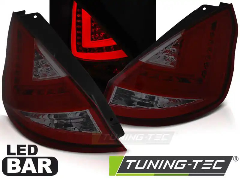 FORD FIESTA MK7 2008-2012 BARĂ LED HB ROȘU FUM Discount