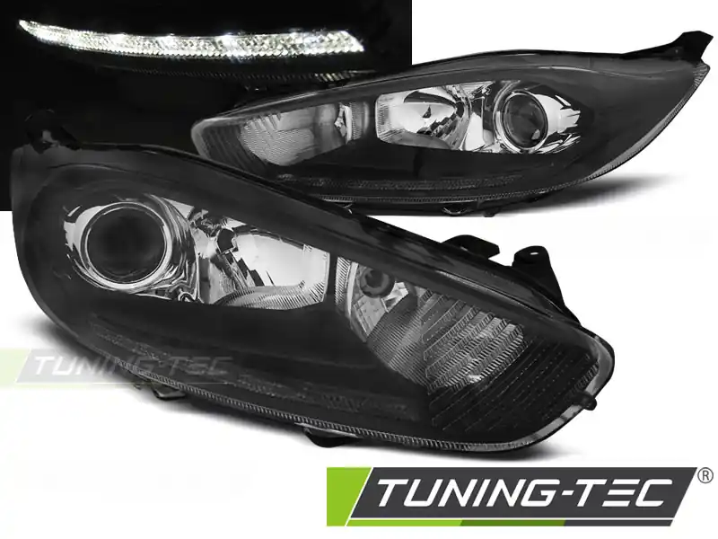 FORD FIESTA MK7 2013-2016 LED DRL NEGRU Preferatul clienților