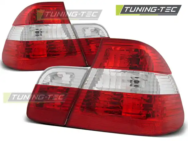 SPATE ROȘU ALB pentru BMW E46 05.1998-2008.01 SEDAN Premium