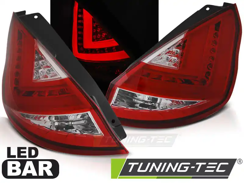 FORD FIESTA MK7 2008-2012 BARĂ LED HB ROȘU ALB Cel mai vândut