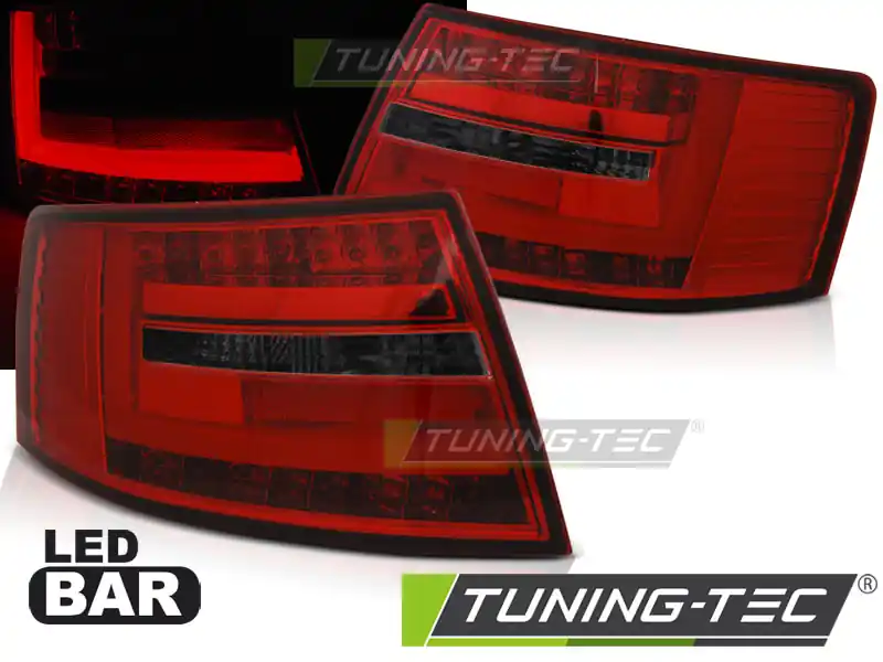 Chilipir LAMPURI SPATE BARĂ LED ROȘU FUM pentru AUDI A6 C6 SEDAN 04.2004-2008 7-PIN