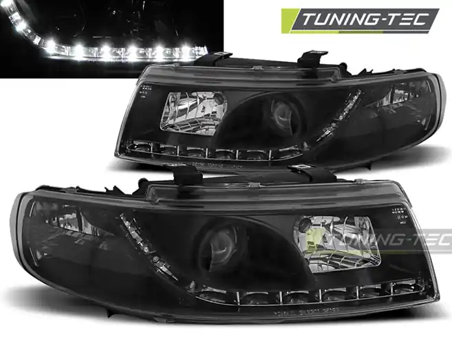 Plată sigură FARURI DAYLIGHT BLACK pentru SEAT LEON / TOLEDO 04.1999-2008.04