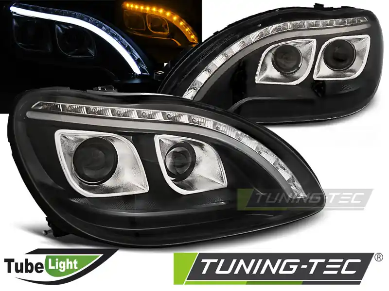 FARURI TUBE LIGHT BLACK pentru MERCEDES W220 S-KLASA 09.1998-2005.05 Bestseller