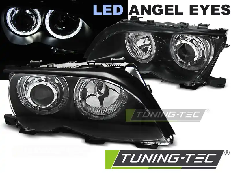 FARURI ANGEL EYES LED NEGRU pentru BMW E46 09.2001-2003.05 Discount