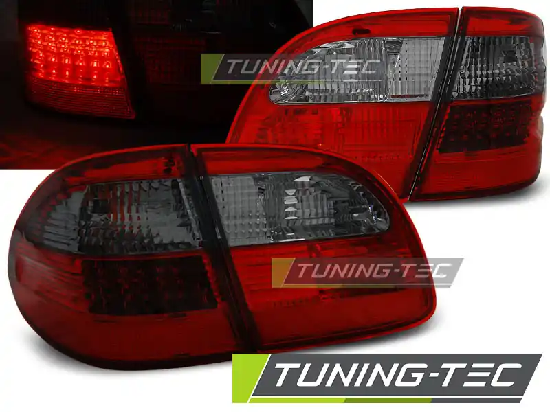 LAMPURI SPATE LED ROȘU FUM pentru MERCEDES W211 WAGON E-KLASA 2002-2006 Premium
