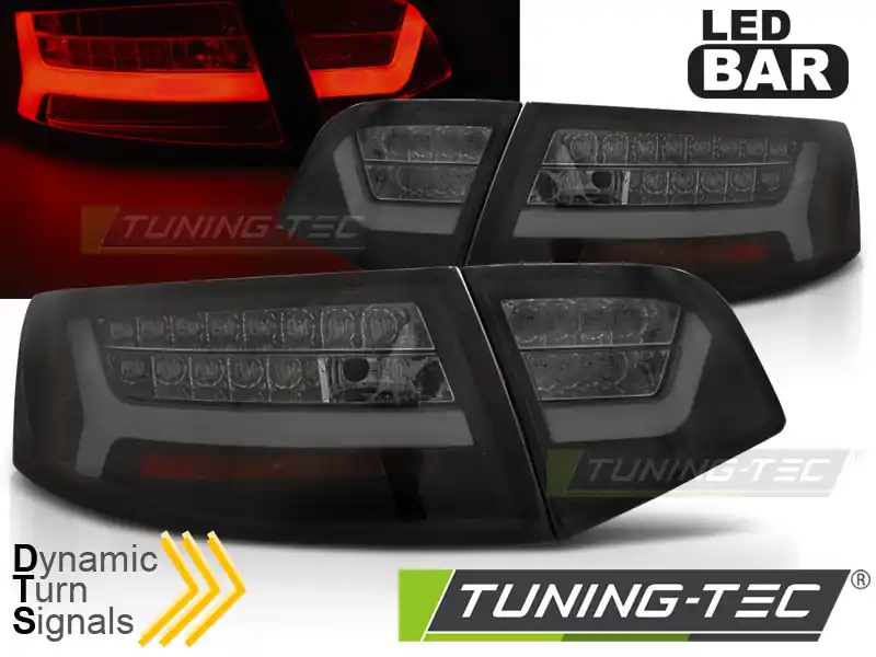 Super ofertă LAMPURI SPATE BARĂ LED NEGRU FUM SEQ pentru AUDI A6 2008-2011 SEDAN