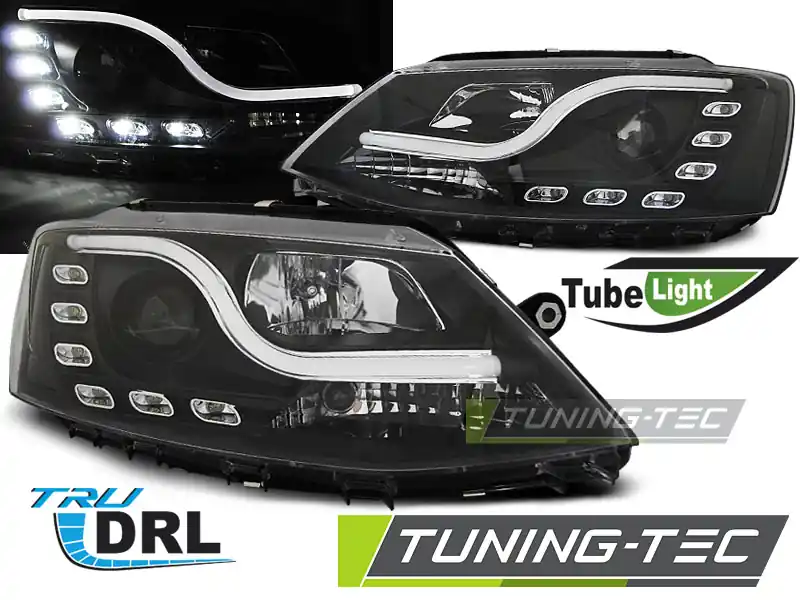 Reducere FARURI TUBE LIGHT DRL BLACK pentru VW JETTA VI 1.2011-2018