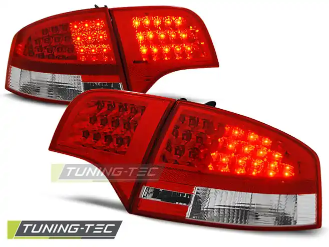 SPATE LED ROȘU ALB pentru AUDI A4 B7 11.2004-2011.07 SEDAN Ultima șansă