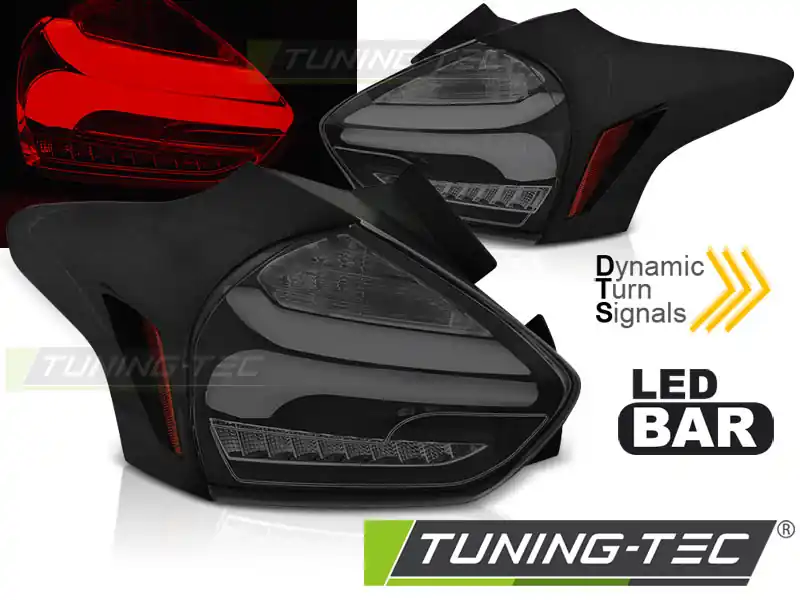 FORD FOCUS 3 2015-2018 HATCHBACK NEGR SMOKE SEQ LED Vezi acum