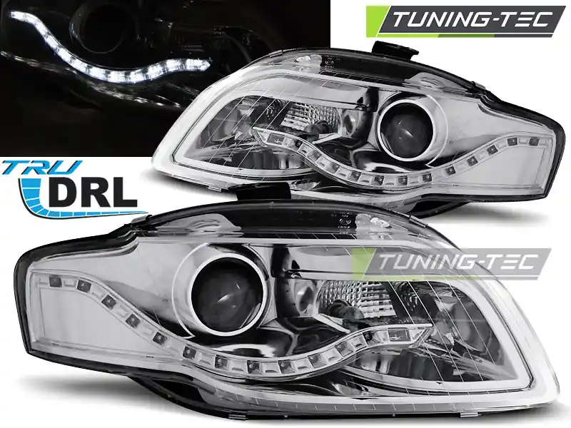 FARURI TRUE DRL CROM pentru AUDI A4 B7 11.2004-2003.08 Ieftin
