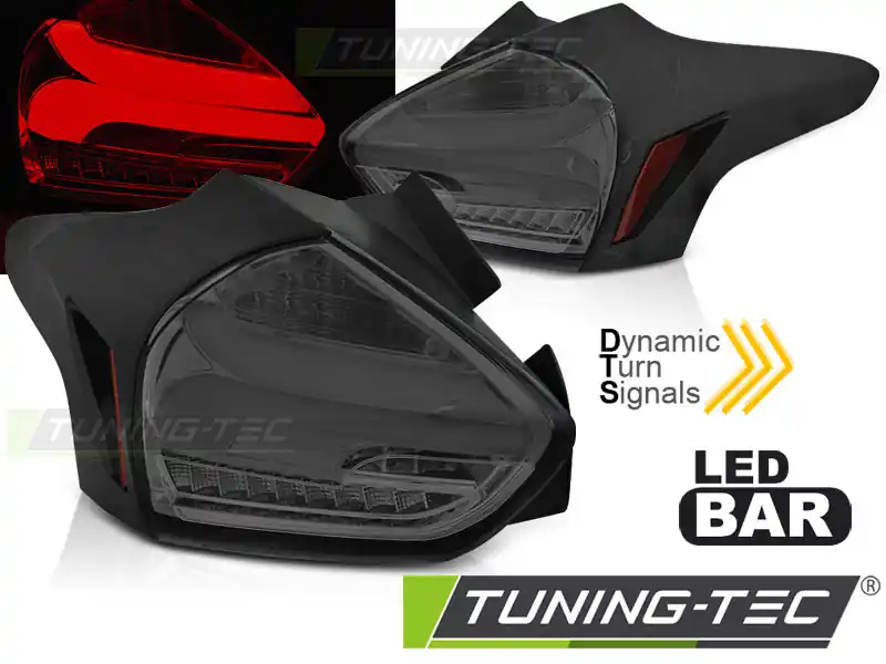 FORD FOCUS 3 2015-2018 HATCHBACK SMOKE SEQ LED Promoție