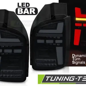 VW T5 04.2003-2009 FUM NEGRU FULL LED SEQ INDICATOR Cel mai vândut