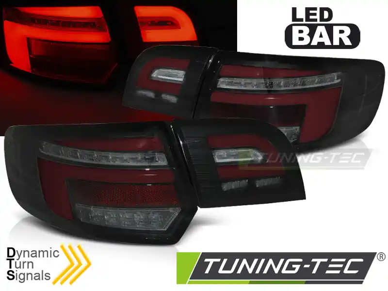 Ofertă specială LAMPURI SPATE ROȘI BARĂ LED NEGRU SEQ pentru AUDI A3 8P 5D 2008-2012