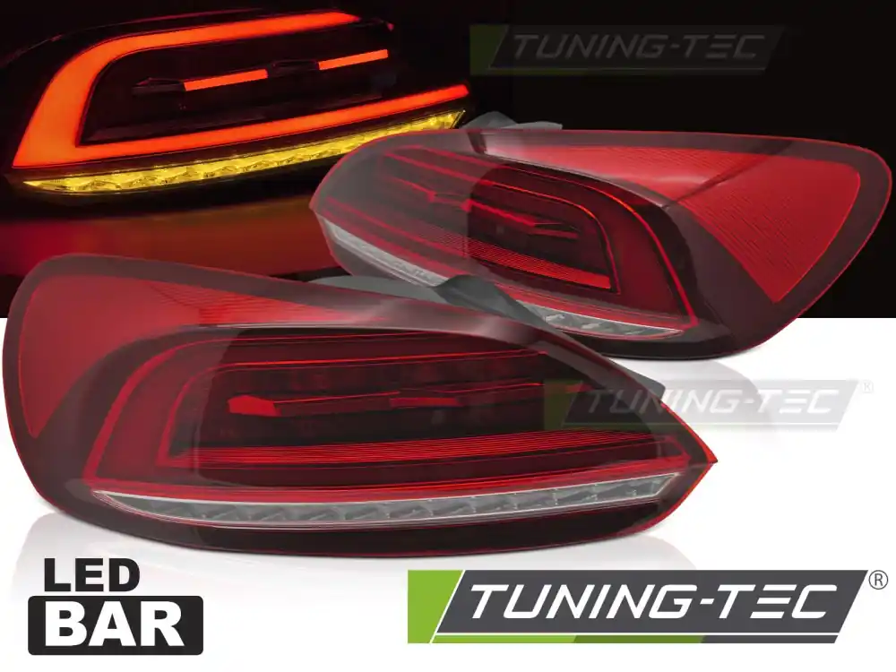 LAMPURI SPATE BARĂ LED ROȘU pentru VW SCIROCCO III 2008-2014 Super ofertă
