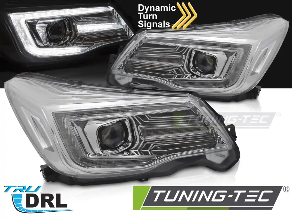 Noutate FARURI TUBE LIGHT DRL CROM pentru SUBARU FORESTER IV 2013-2018