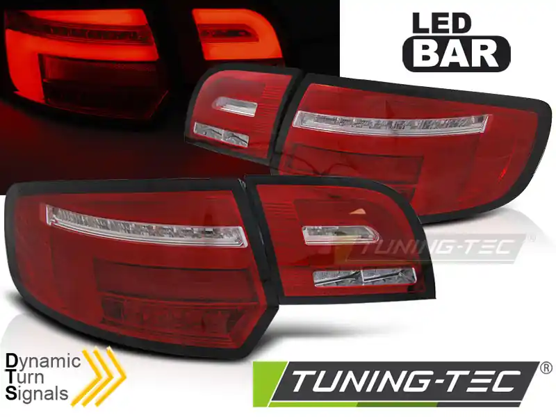 LAMPURI SPATE BARĂ LED ROȘU WHIE SEQ pentru AUDI A3 8P 5D 2008-2012 Ofertă specială