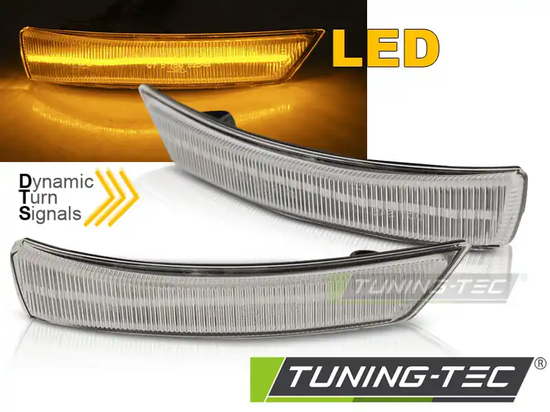 DIRECȚIA LATERALĂ ÎN OGLINDĂ SEQ LED ALB pentru FORD FOCUS MK2 MK3 2008-2017 / MONDEO MK4 2010-2014 Ofertă limitată