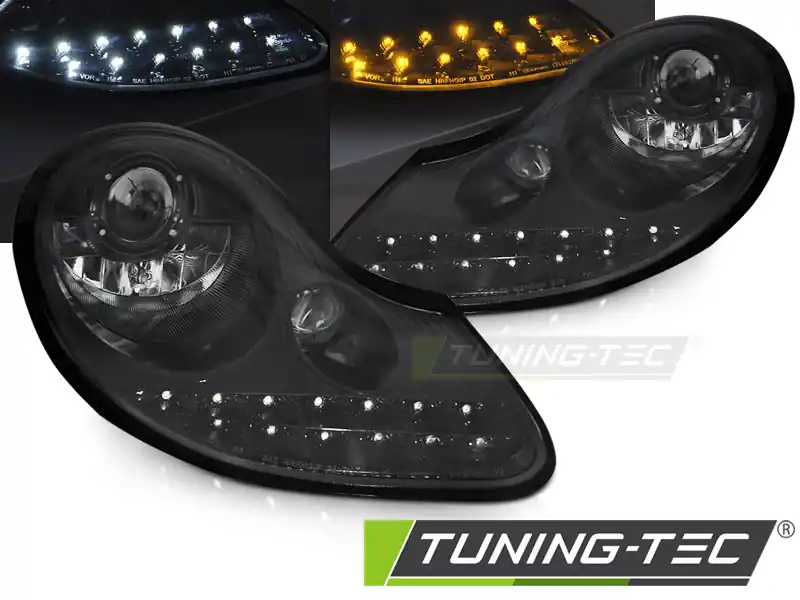 Vezi acum FARURI DAYLIGHT ALL GLOSSY BLACK pentru PORSCHE BOXSTER 1996-2004 /911 996