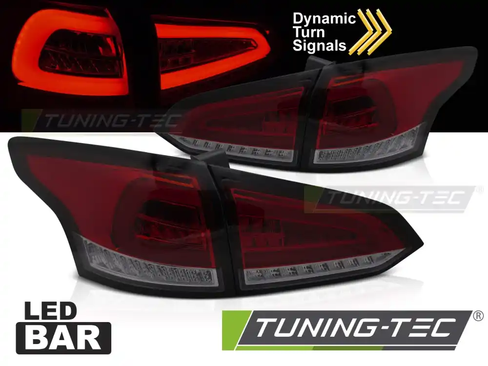 SPATE LED RED SMOKE SEQ pentru FORD FOCUS MK 3 SW 2011-2018 Reducere