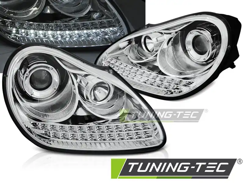 Noutate PORSCHE CAYENNE 2002-2006 DAYLIGHT CROMAT HID XENON