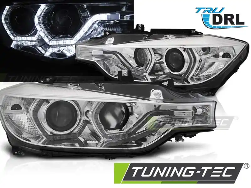 FARURI ANGEL EYES LED DRL CROM pentru BMW F30/F31 LCI 2015-2018 Preț promoțional