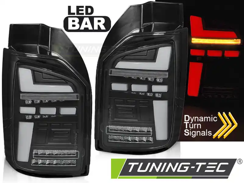 LAMPARE SPATE BARĂ LED NEGRU SEQ pentru VW T6, T6.1 2015-2024 OEM LED Transport gratuit