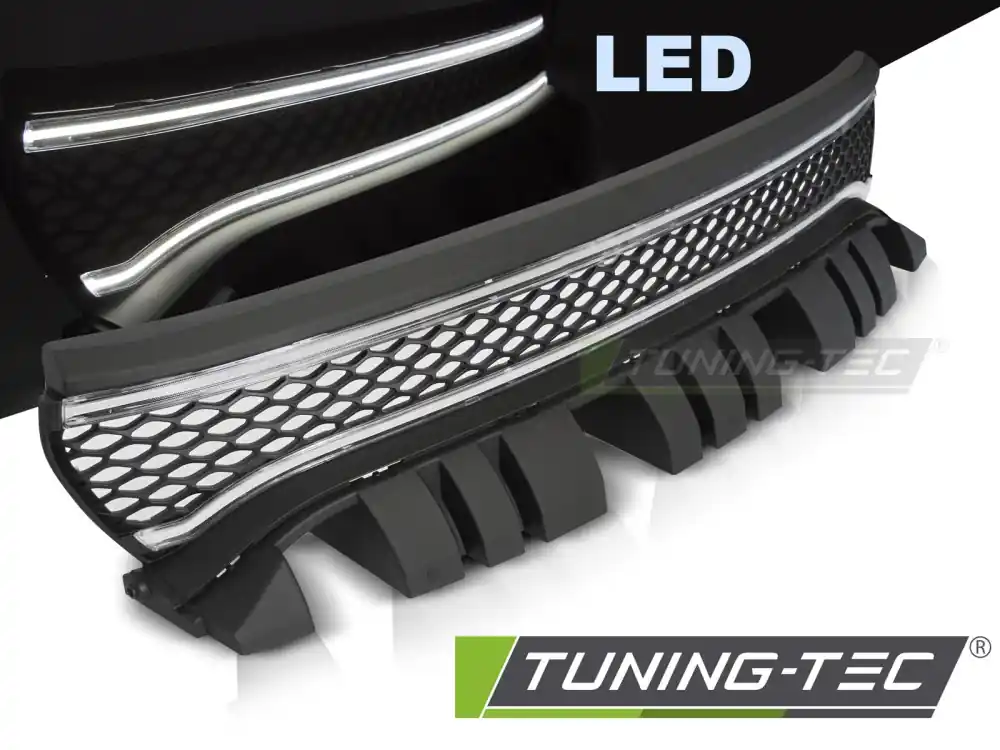 GRILĂ NEGĂ cu LED se potrivește DODGE CHARGER 2014-2023 Retur gratuit