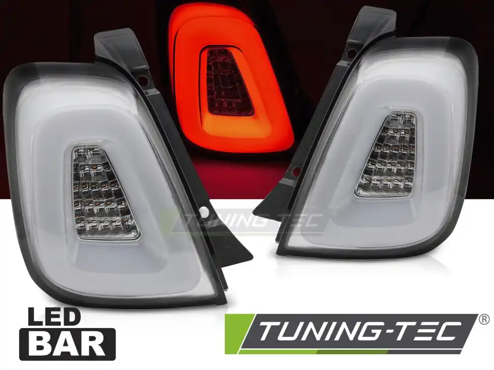 Noutate FIAT 500 2015-2020 BARĂ LED ALBA