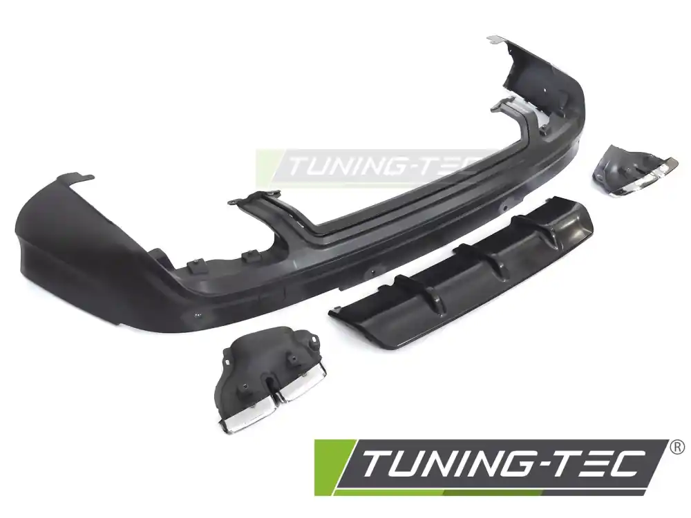 DIFUSOR TWIN OUTLET PDC BLACK SPORT S STYLE pentru AUDI Q7 4L 2005-2015 Cumpără acum