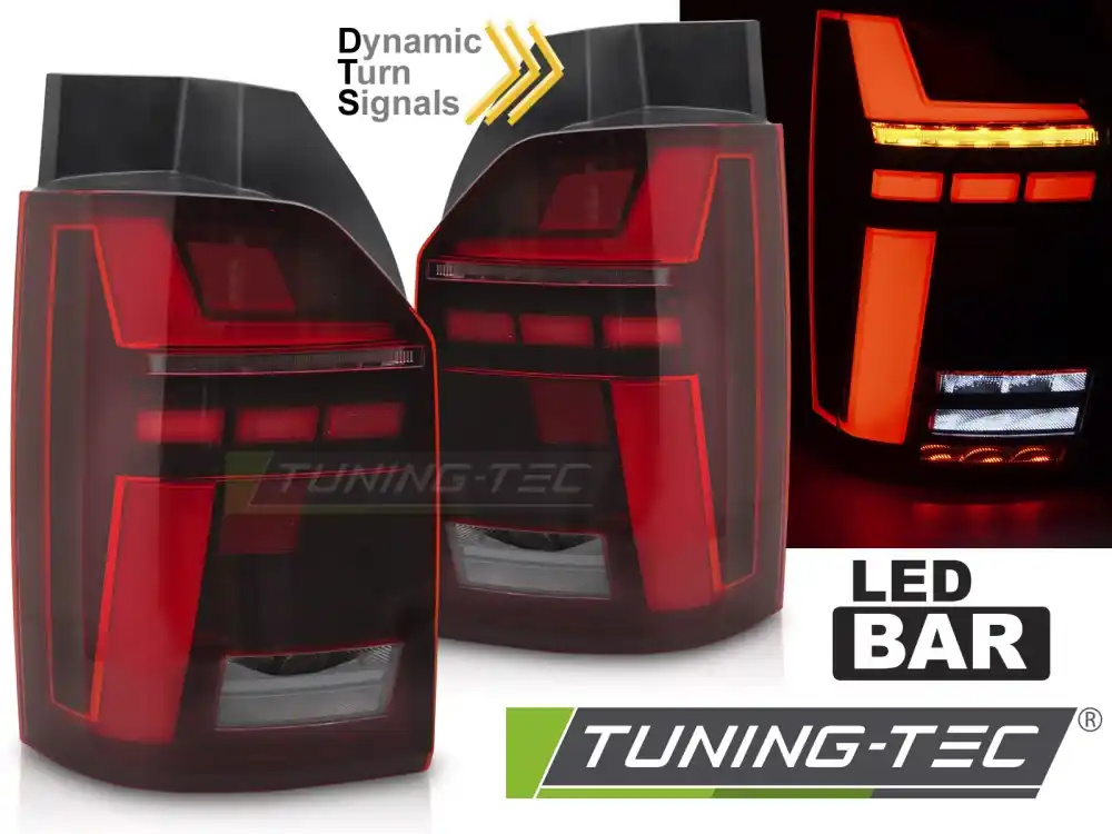 LAMPARE SPATE BARĂ LED ROȘU SEQ pentru VW T6 2015-2019 / T6.1 2020-2024 Ofertă limitată