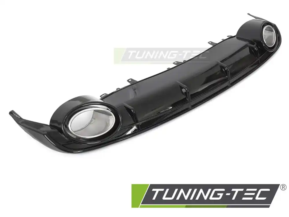 DIFUSOR TWIN OUTLET GLOSSY BLACK SPORT STYLE pentru AUDI A6 C7 2014-2018 Preț redus