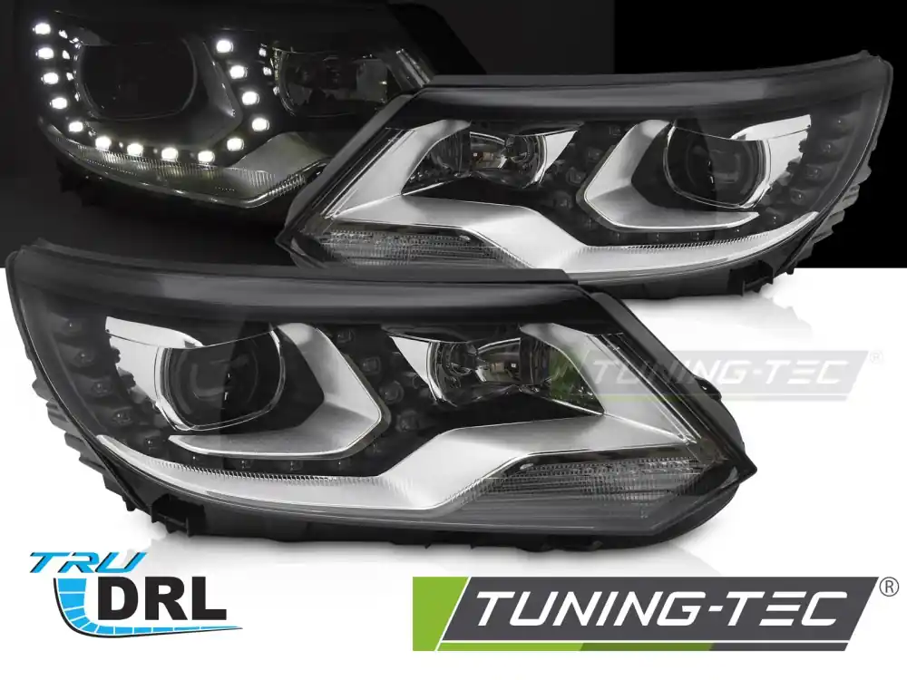 FARURI DRL LED NEGRU pentru VW TIGUAN I 2011-2015 Chilipir