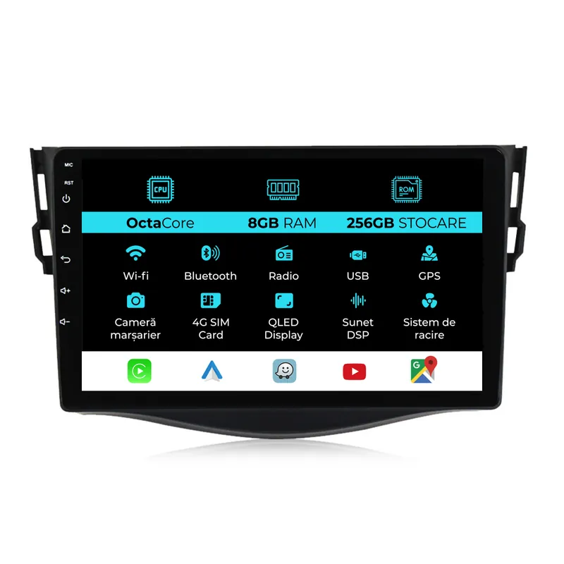 Cumpără acum Navigatie Dedicata Toyota Rav 4 (2006-2013), 9Inch, 8Gb Ram, 256Gb Stocare, Carplay