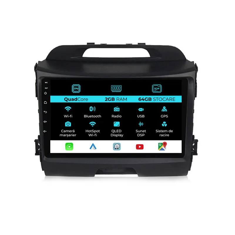 Navigatie Dedicata Kia Sportage (2010 – 2016), 9Inch, 2Gb Ram, 64Gb Stocare, Carplay Cumpără online