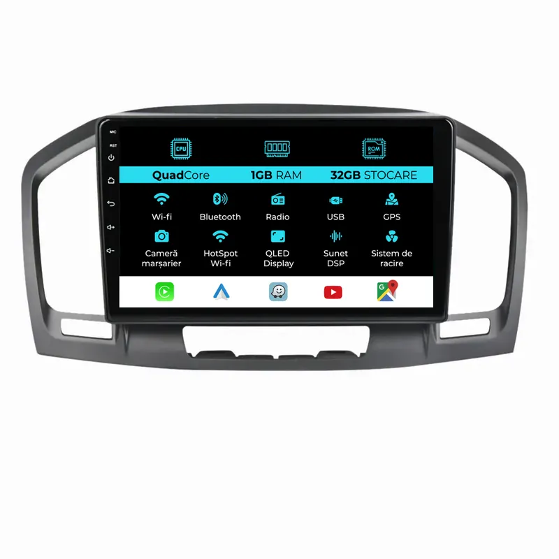 Cumpără online Navigatie Dedicata Opel Insignia (2008 – 2013) 9 Inch, 1Gb Ram, 32Gb stocare, Carplay