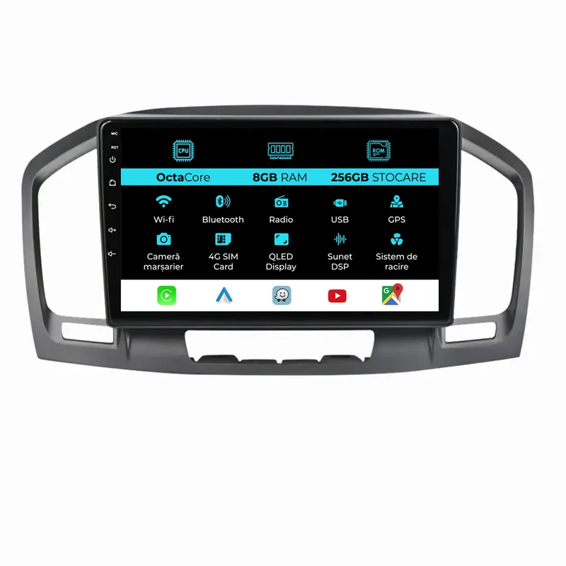 Navigatie Dedicata Opel Insignia (2008 – 2013) 9 Inch, 8Gb Ram, 256Gb stocare, Carplay Premium