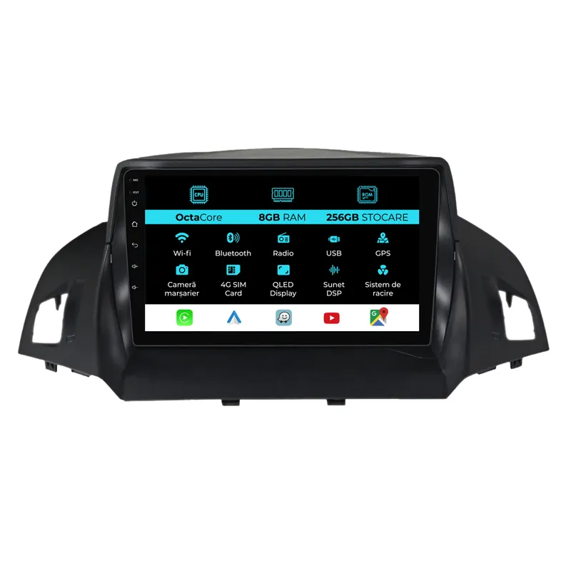 Navigatie Dedicata Ford Kuga (2013 – 2017), 9 Inch, 8Gb Ram, 256Gb stocare, Carplay Vezi acum