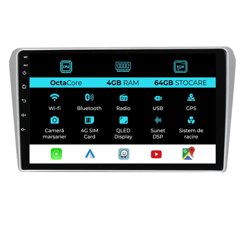 Cumpără online Navigatie Dedicata Toyota Avensis (2002 – 2008), 9 Inch, 4Gb Ram, 64Gb stocare, Carplay