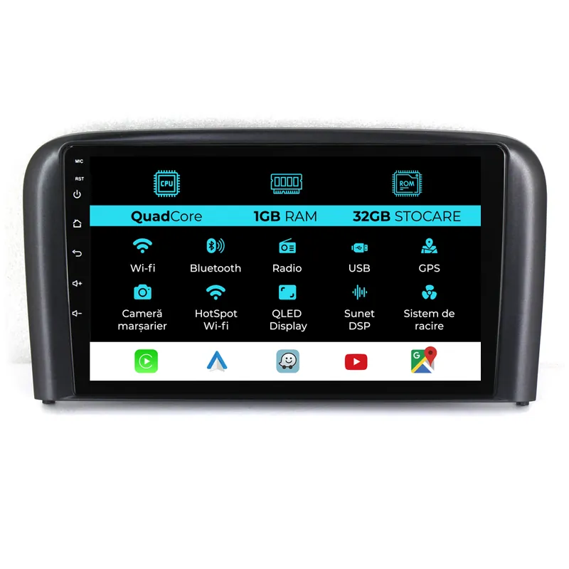 Transport gratuit Navigatie Dedicata Volvo S80 (1998-2006), 9Inch, 1Gb Ram, 32Gb Stocare, Carplay