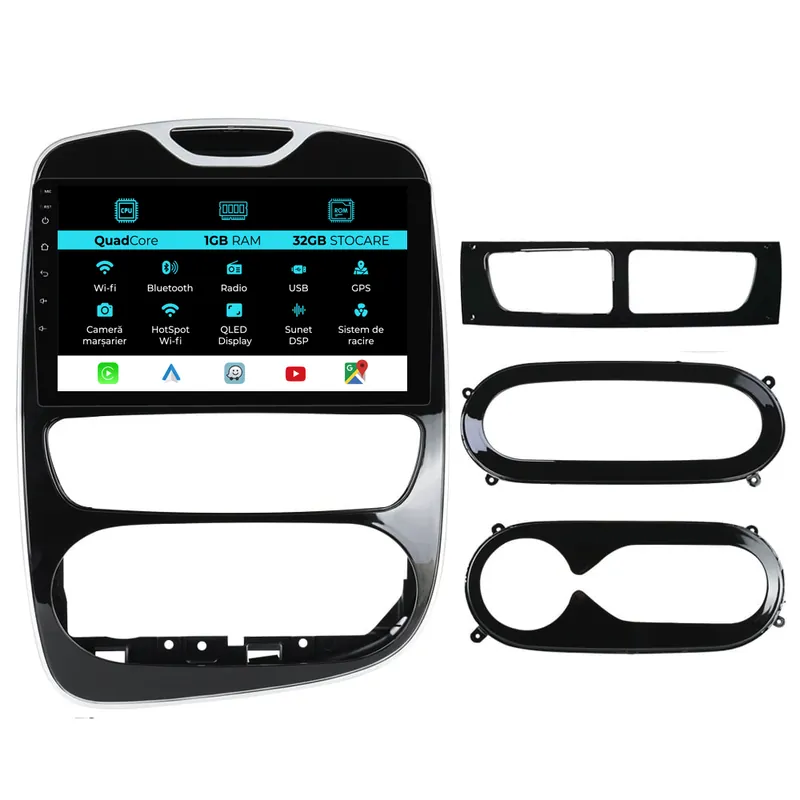 Navigatie Dedicata Renault Clio 4 (2012-2019), 9Inch, 1Gb Ram, 32Gb Stocare, Carplay Preferatul clienților
