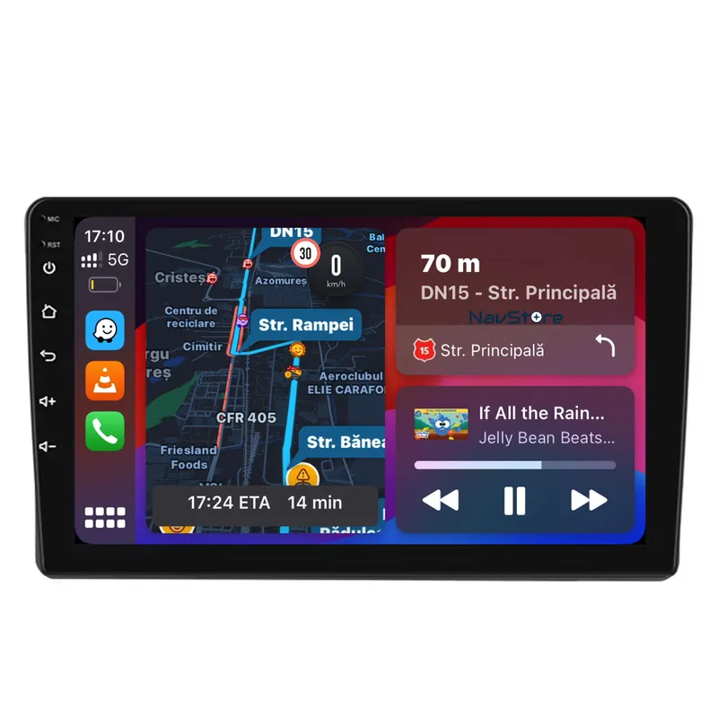 Navigatie Android Dedicata Citroen Berlingo (2008-2019), 9Inch, 6Gb Ram, 128Gb Stocare, Bluetooth, WiFi, Carplay Calitate înaltă