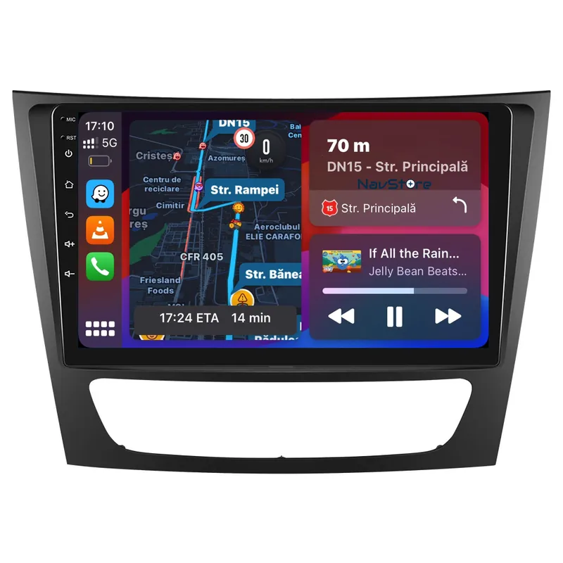 Navigatie Android Dedicata Mercedes Benz E-Class W211 (2002 – 2010), 9Inch, 8Gb Ram, 256Gb Stocare, Carplay Premium
