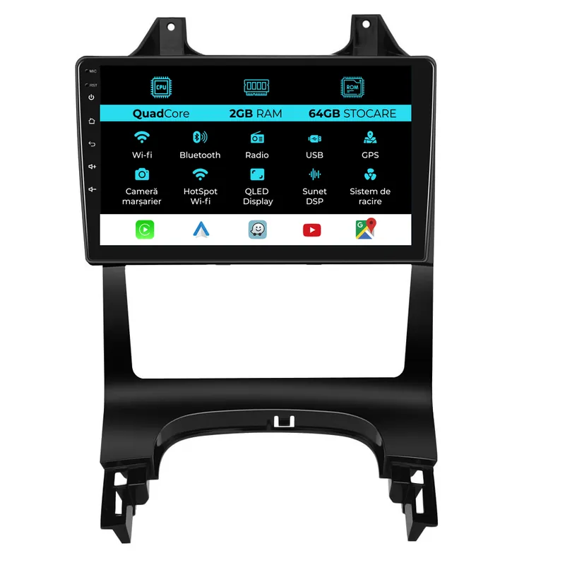 Navigatie Dedicata Peugeot 5008 3008 (2009-2016), 9Inch, 2Gb Ram, 64Gb Stocare, Carplay Reducere de preț
